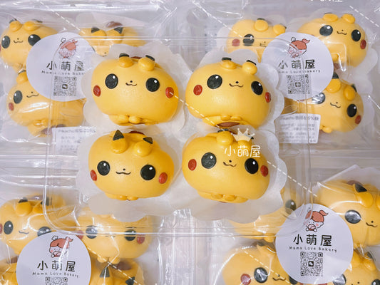 Yellow Mouse Sausage Buns 4pcs/pack